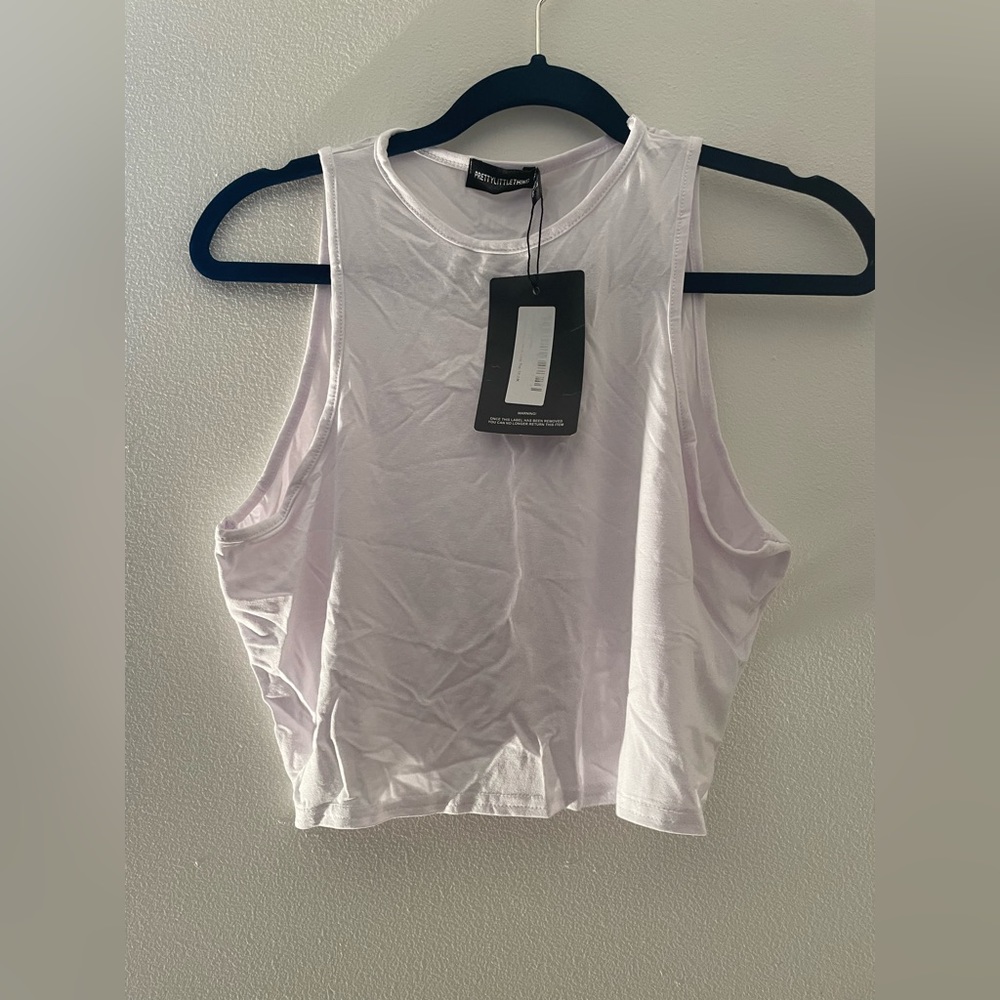 White Crop Top - Picture 2 of 8